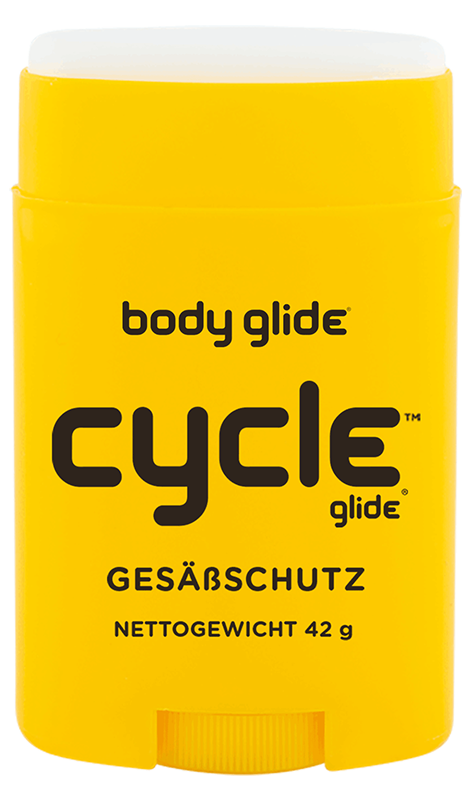 BODY GLIDE cycle glide gegen Wundreibung auf dem Sattel beim Radfahren