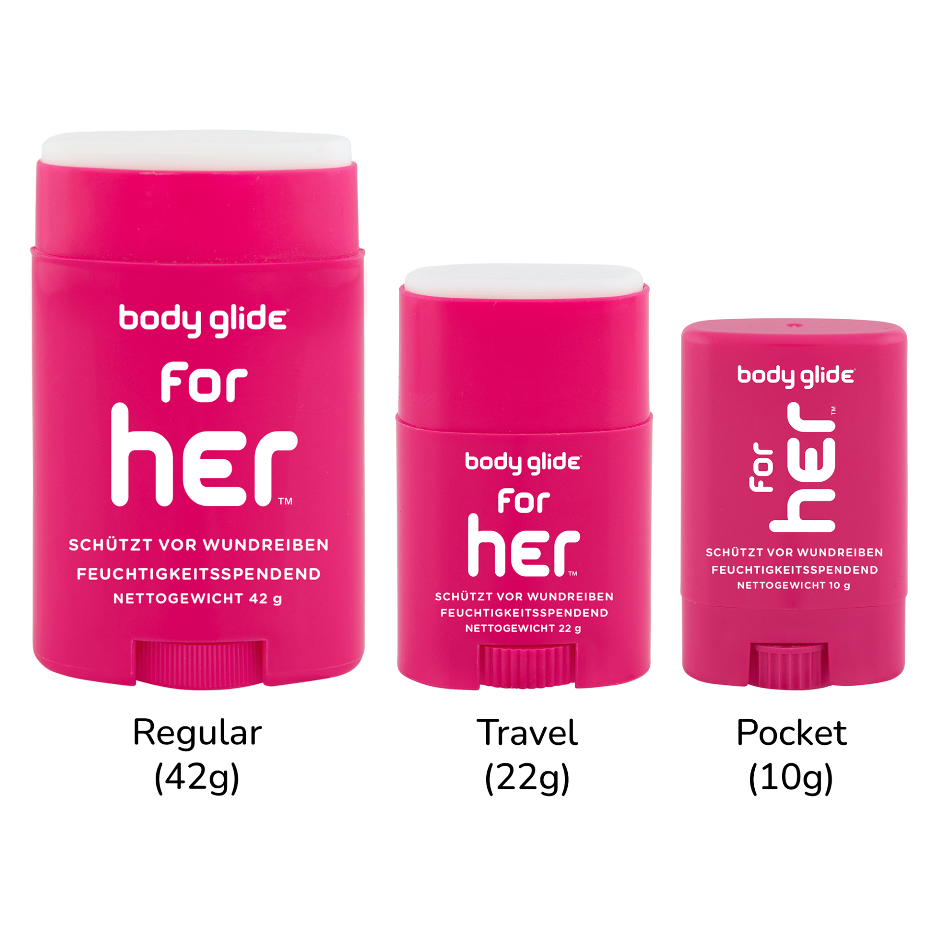BODY GLIDE "for her" Anti-Wundreib-Stick für Reibung an den Oberschenkeln
